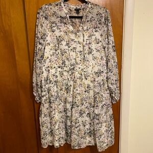 TORRID WOMEN BABYDOLL MINI CHIFFON SKATER DRESS SIZE 1